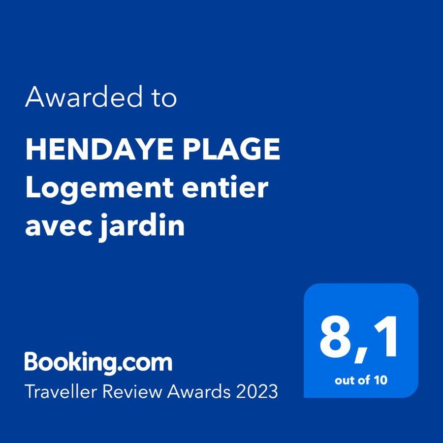 Апартаменти Hendaye Plage Logement Entier Avec Jardin Екстер'єр фото